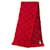Sciarpa Louis Vuitton Ruby Monogram con frange Rosso - vista 4