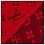 Sciarpa Louis Vuitton Ruby Monogram con frange Rosso - vista 5