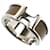 Ring Hermès Anello Olympe PM in pelle GP Hermes Argento Taupe  - vista 1