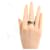 Ring Hermès Anello Olympe PM in pelle GP Hermes Argento Taupe  - vista 7