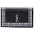 Clutch Monogram in pelle nera con borchie Saint Laurent Nero