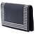 Clutch Monogram in pelle nera con borchie Saint Laurent Nero - vista 2