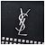Clutch Monogram in pelle nera con borchie Saint Laurent Nero - vista 5