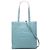 Borsa satchel Miu Miu in pelle di capra blu con logo Madras in rilievo