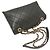Chanel Black Medium Quilted Lambskin Logo Enchained Flap Nero - vista 4