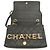 Chanel Black Medium Quilted Lambskin Logo Enchained Flap Nero - vista 5