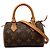 Louis Vuitton Marrone Monogram Nano Speedy Bandouliere