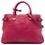 Borsa a tracolla Burberry Red in pelle e tela House Check, misura Medium Rosso