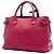 Borsa a tracolla Burberry Red in pelle e tela House Check, misura Medium Rosso - vista 2