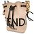 Fendi Mon Tresor Mini Eimer Tasche aus braunem Kalbsleder Fleisch - Ansicht 16