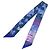Foulard Twilly in seta blu Les Zebres Hermès