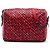 Borsa a tracolla in pelle rossa stampata Bottega Veneta Rosso
