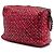 Borsa a tracolla in pelle rossa stampata Bottega Veneta Rosso - vista 2