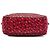 Borsa a tracolla in pelle rossa stampata Bottega Veneta Rosso - vista 3