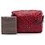 Borsa a tracolla in pelle rossa stampata Bottega Veneta Rosso - vista 7