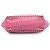 Borsa Valentino Pink Small Leather Rockstud Trapeze Rosa - vista 3