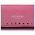 Borsa Valentino Pink Small Leather Rockstud Trapeze Rosa - vista 5