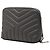 Beauty case Saint Laurent in pelle di agnello matelassé nera con monogramma Loulou - vista 2