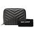 Beauty case Saint Laurent in pelle di agnello matelassé nera con monogramma Loulou - vista 7