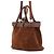 Borsa in scamosciato media Prada Marrone - vista 2