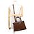 Borsa in scamosciato media Prada Marrone - vista 5