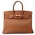 Hermès Borsa Hermes Birkin 35 in pelle Gold Courchevel Marrone D'oro