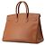 Hermès Borsa Hermes Birkin 35 in pelle Gold Courchevel Marrone D'oro - vista 2