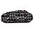 Borsa a tracolla Chanel in tweed e pelle bianco e nero - vista 3