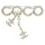 Spilla Chanel con logo Coco D'oro  - vista 1