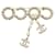 Spilla Chanel con logo Coco D'oro  - vista 3