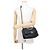 Borsa a tracolla Chanel 19 Flap in agnello Nero - vista 4