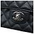 Borsa a tracolla con catena in pelle di vitello martellata nera Chanel Nero - vista 14