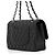 Borsa a tracolla con catena in pelle di vitello martellata nera Chanel Nero - vista 2