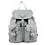 Piccola borsa Prada in nylon grigio e pelle Saffiano Marrone