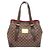 Borsa Tote Louis Vuitton Hampstead MM Marrone