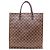 Louis Vuitton Sac Plat Handbag Marrone Damier ebene