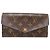 Louis Vuitton Portefeuille Sarah Damenlanger Geldbeutel Braun