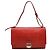 Lanvin Partition Tasche aus rotem Schlangenhautleder