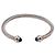 Pulseira David Yurman Cable Flex em Onyx azul em Prata de Lei Metálico
