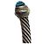 Pulseira David Yurman Cable Flex em Onyx azul em Prata de Lei Metálico - vista 5