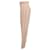 Pantalon large plissé en laine beige Yves Saint Laurent Imprimé python  - vue 2