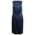 Hugo Boss Abito midi senza maniche Boss in acetato blu navy