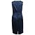 Hugo Boss Abito midi senza maniche Boss in acetato blu navy - vista 3
