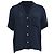 Camicia Mansur Gavriel in seta blu navy