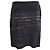 Minifalda estampada Dries Van Noten en seda negra Negro - vista 3