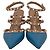 Décolleté Valentino Garavani Rockstud 65 in pelle blu - vista 2