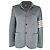 Thom Browne Blazer mit 4 Streifen aus grauer Wolle