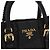 Borsa a tracolla Prada Braided Handle Tessuto in nylon nero - vista 13