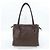 Autre Marque Borsa a mano in pelle Dakota Marrone - vista 3