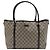 Gucci Borsa a tracolla shopper in tela GG Supreme Marrone